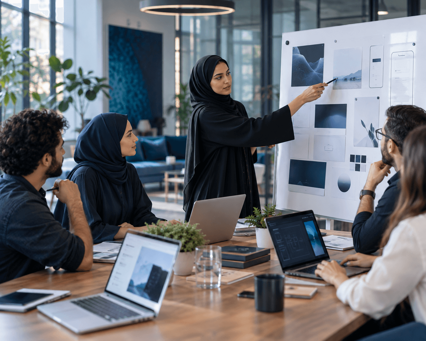 A team developing digital solutions